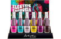 Artistic Nail Design Electric Euphoria Display 12pc