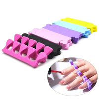 20pcs/1 Pack Professional Nail Art Toes Separators Fingers Foots Sponge Soft Gel UV - Mix Coulors
