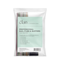 CND élan Professional Nail Files & Buffers 7pk assorted