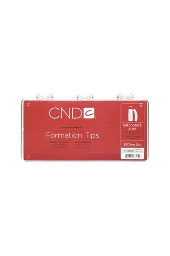 CND® NAIL TIPS & FORMS Clear Formation™ Tips, 100 tray