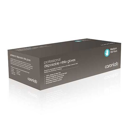 Caron Nitrile Gloves Medium (Blue)