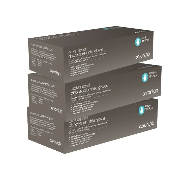 Caron Nitrile Gloves Medium (Blue)
