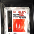 IBD INDIVIDUAL SOFT GEL TIPS - MEDIUM COFFIN - 50 COUNT - Professional Salon Brands