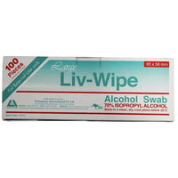 Liv-Wipe Alcohol Swab 100pk