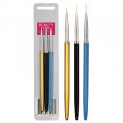 Nail Art Brush Set 3 - Professional Salon Brands