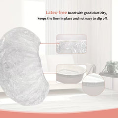 Spa Pedi Clear Elastic Liners 40PK