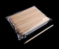 Wooden Point/Bevel Cuticle Sticks 100 Pack