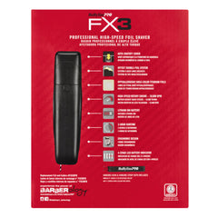 BaByliss PRO FX3 Foil Shaver Black - Professional Salon Brands