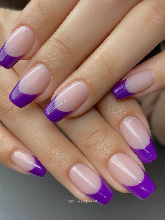 Dashing Diva French Wrap Plus Purple 140 Tips