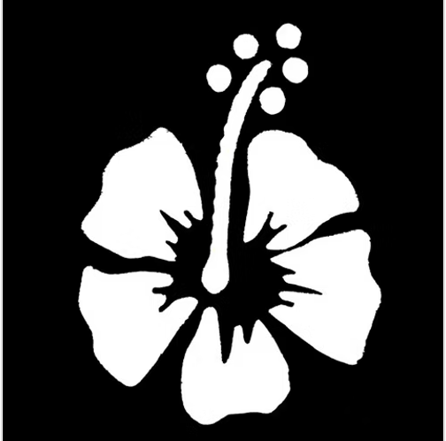 Q-Voe Hibiscus Stencil - 1 pack