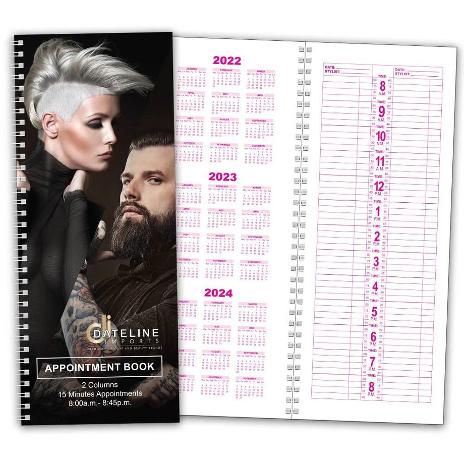 Dateline Appointment Book 2 Column - Professional Salon Brands