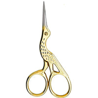 STORK SCISSORS STRAIGHT GOLD