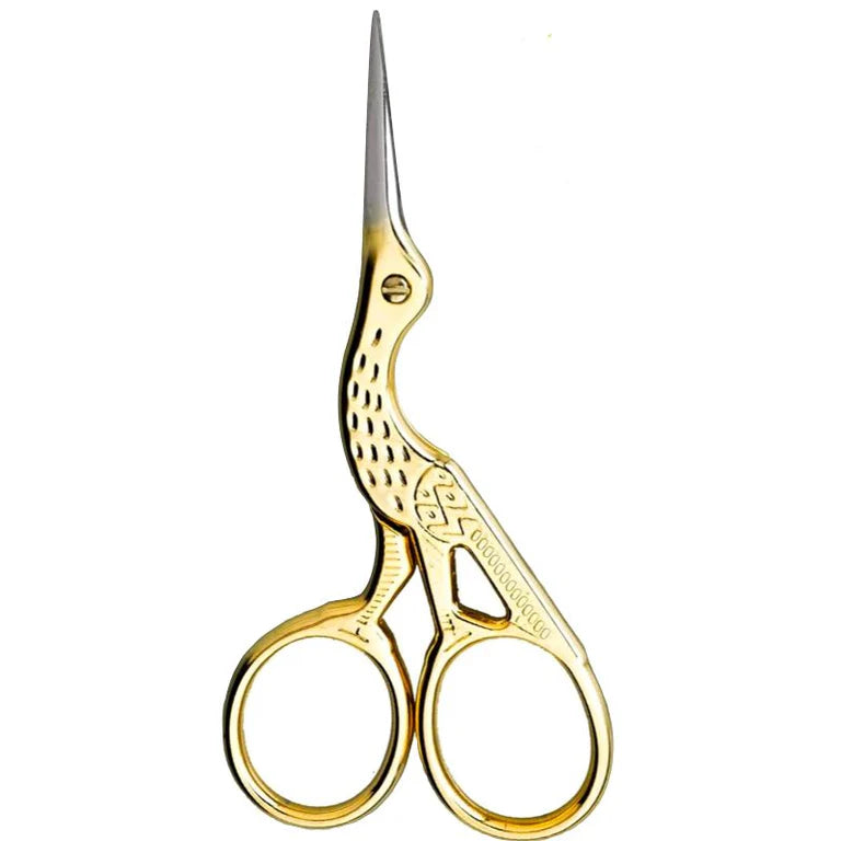STORK SCISSORS STRAIGHT GOLD - Professional Salon Brands