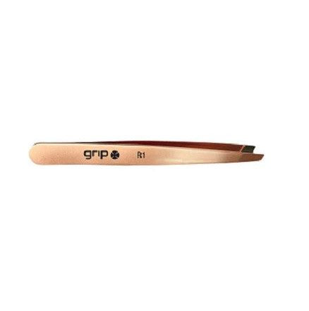 Caron Grip Tweezers Slant Rose Gold
