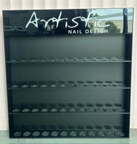 Artistic Nail Design 48pc Wall Rack Black