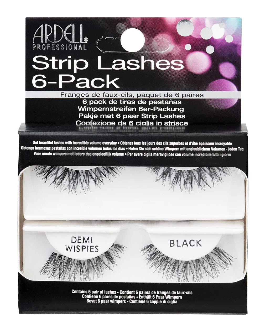 Ardell Lashes Invisibands Natural Demi Wispies Black 6pk - Professional Salon Brands