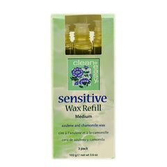Clean and Easy Sensitive Wax Refill Medium 3pk - Professional Salon Brands