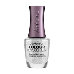 Artistic Lacquer I MAKE THE RULES - Silver Brushed Metal Foil NAIL LACQUER - Professional Salon Brands