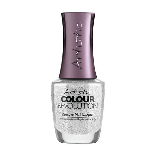 Artistic Lacquer I MAKE THE RULES - Silver Brushed Metal Foil NAIL LACQUER