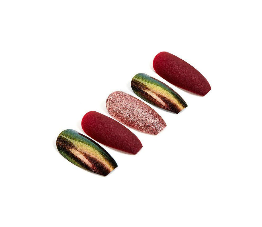 Ardell Nail Addict - Red Cateye - Professional Salon Brands