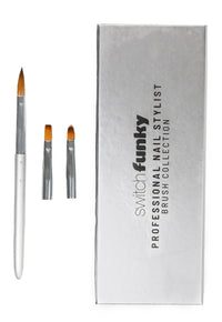 SWITCH FUNKY - INTERCHANGEABLE NAIL BRUSH SET 3PK