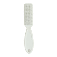 NAIL SCRUB BRUSH - PLASTIC HANDLE WHITE