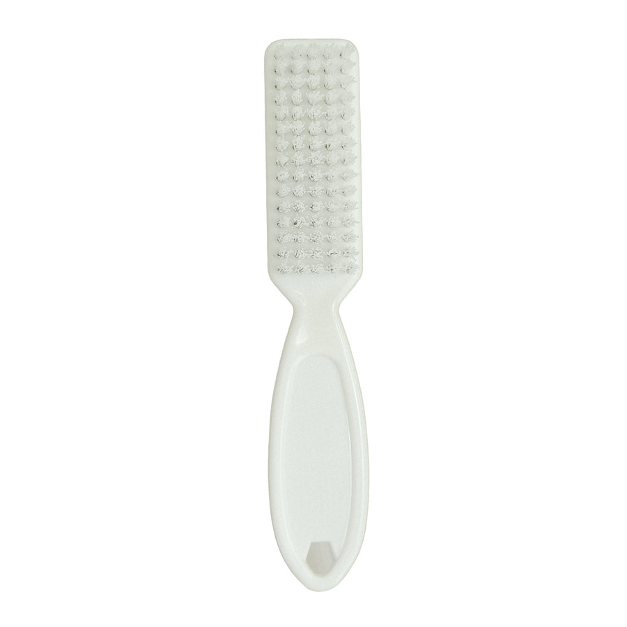 NAIL SCRUB BRUSH - PLASTIC HANDLE WHITE