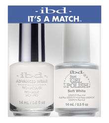 ibd Just Gel Polish & Advanced Wear duo - SOFT WHITE