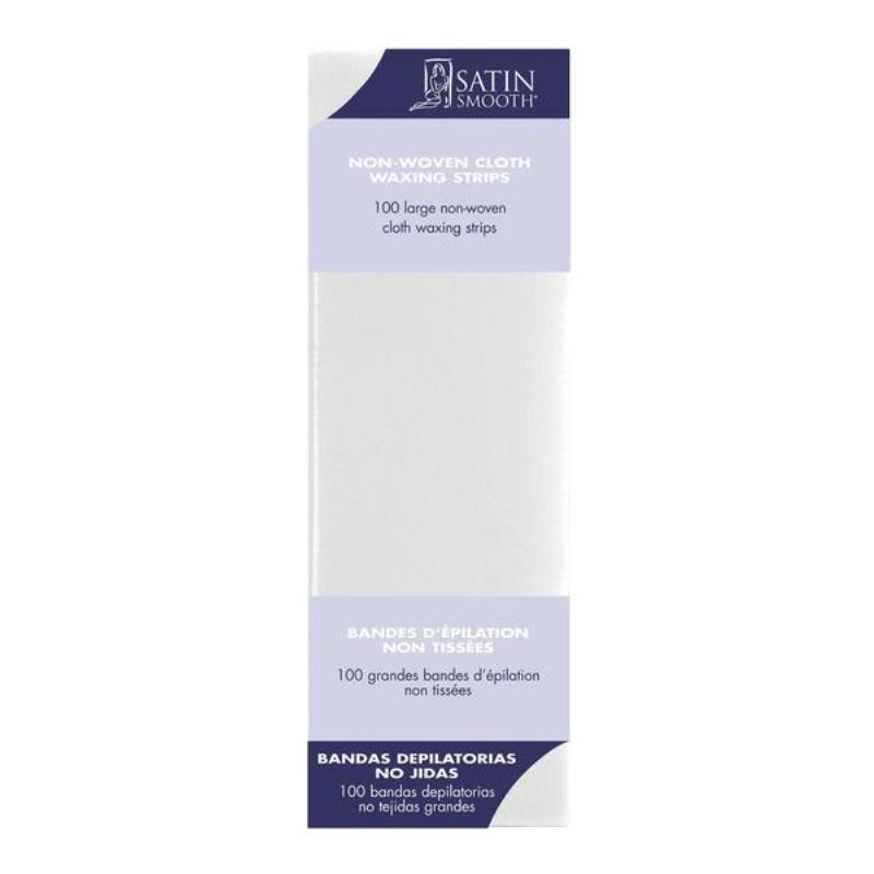 Satin Smooth Large Non-Woven Cloth Waxing Strips 100 pack