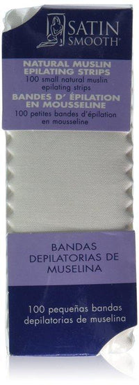 Satin Smooth Small Muslin Epilating Strips 100 pack