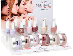 ibd New Neutrals - Acrylic Collection Display - Professional Salon Brands