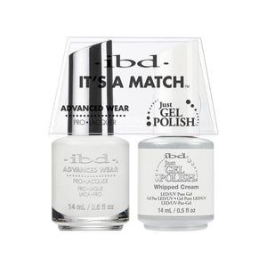ibd Gel Polish & Lacquer Duo - Whipped Cream - Professional Salon Brands