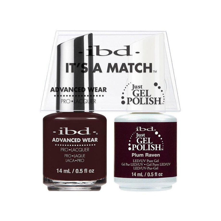 ibd Just Gel Polish & Advanced Wear Duo - Plum Raven
