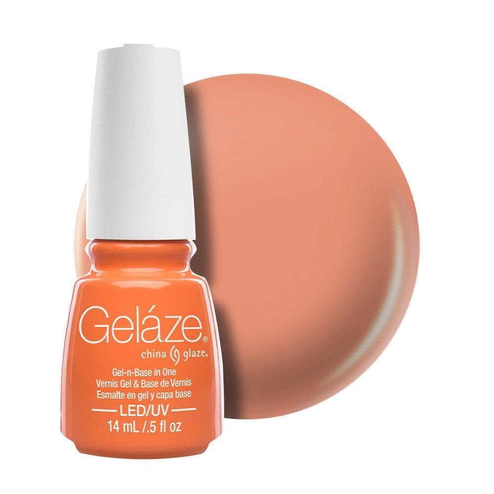 China Glaze Gelaze Gel & Base 14ml - Peachy Keen - Professional Salon Brands