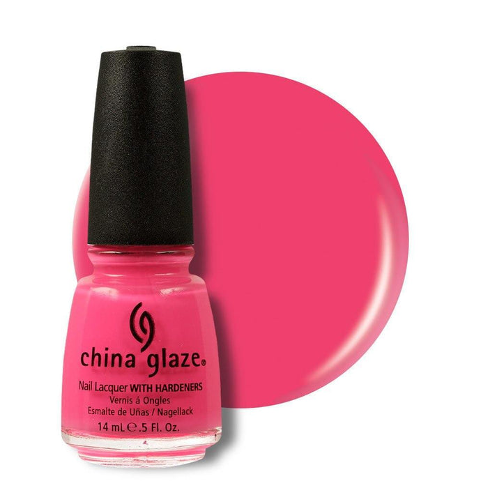 China Glaze Nail Lacquer 14ml - Shocking Pink - Professional Salon Brands