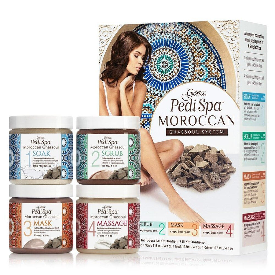 Gena Mani Pedi Intro Kit  Moroccan Ghassoul 4x 118ml