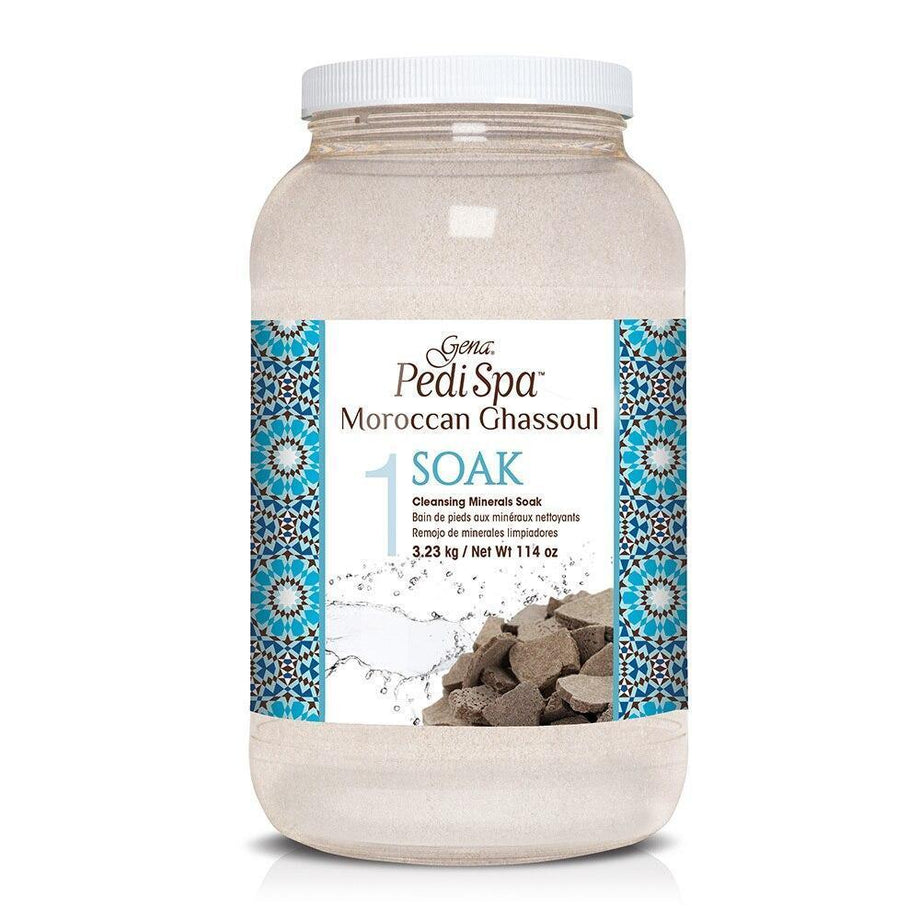 Gena Pedi Spa Moroccan Ghassoul Cleansing Mineral Soak 3.23Kg - Professional Salon Brands