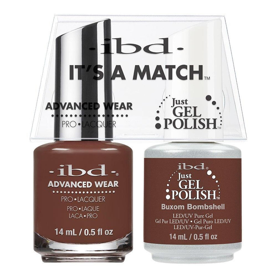 ibd Gel Polish & Lacquer Duo - Buxom Bombshell - Professional Salon Brands