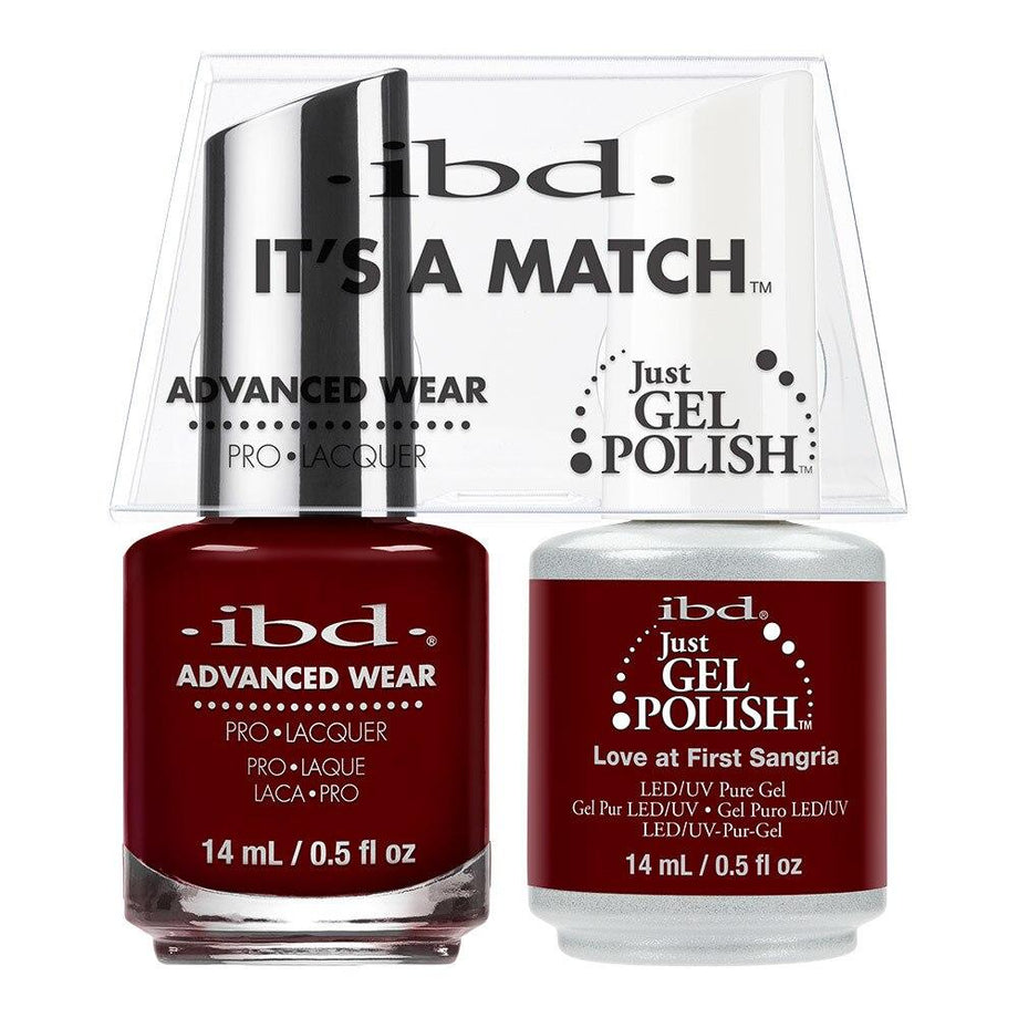 ibd Just Gel Polish & Advanced Wear Duo - Love At First Sangria