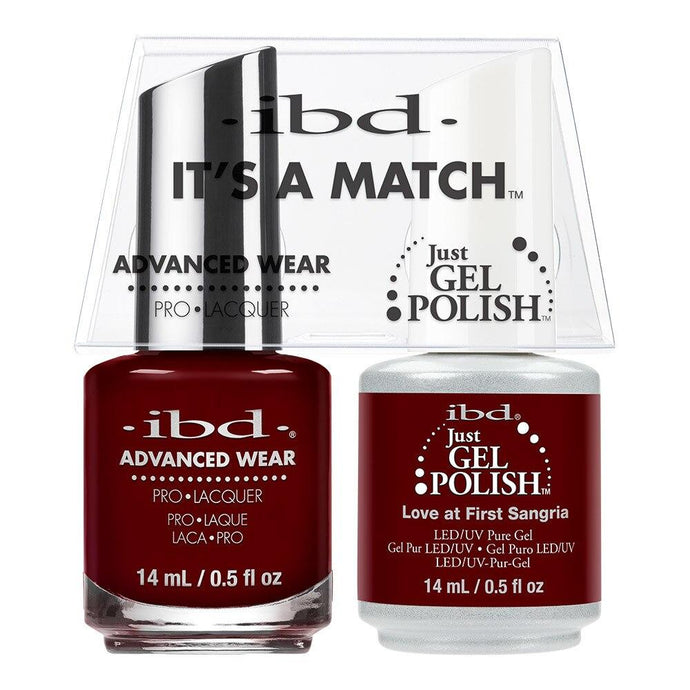 ibd Gel Polish & Lacquer Duo - Love At First Sangria - Professional Salon Brands