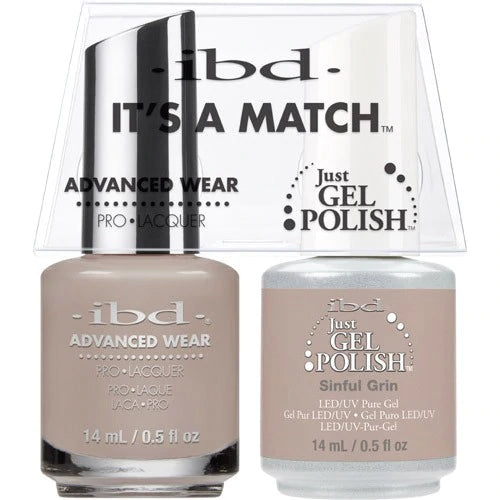 ibd Just Gel Polish & Advanced Wear Duo - Sinful Grin - Professional Salon Brands