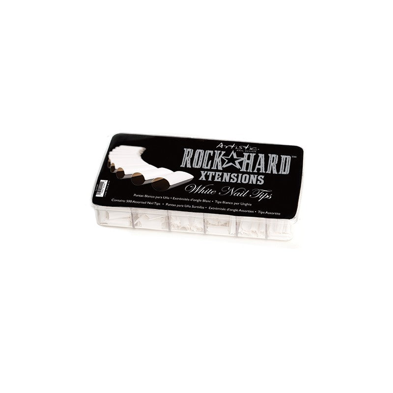 Artistic Rock Hard Xtensions - White 500 Count